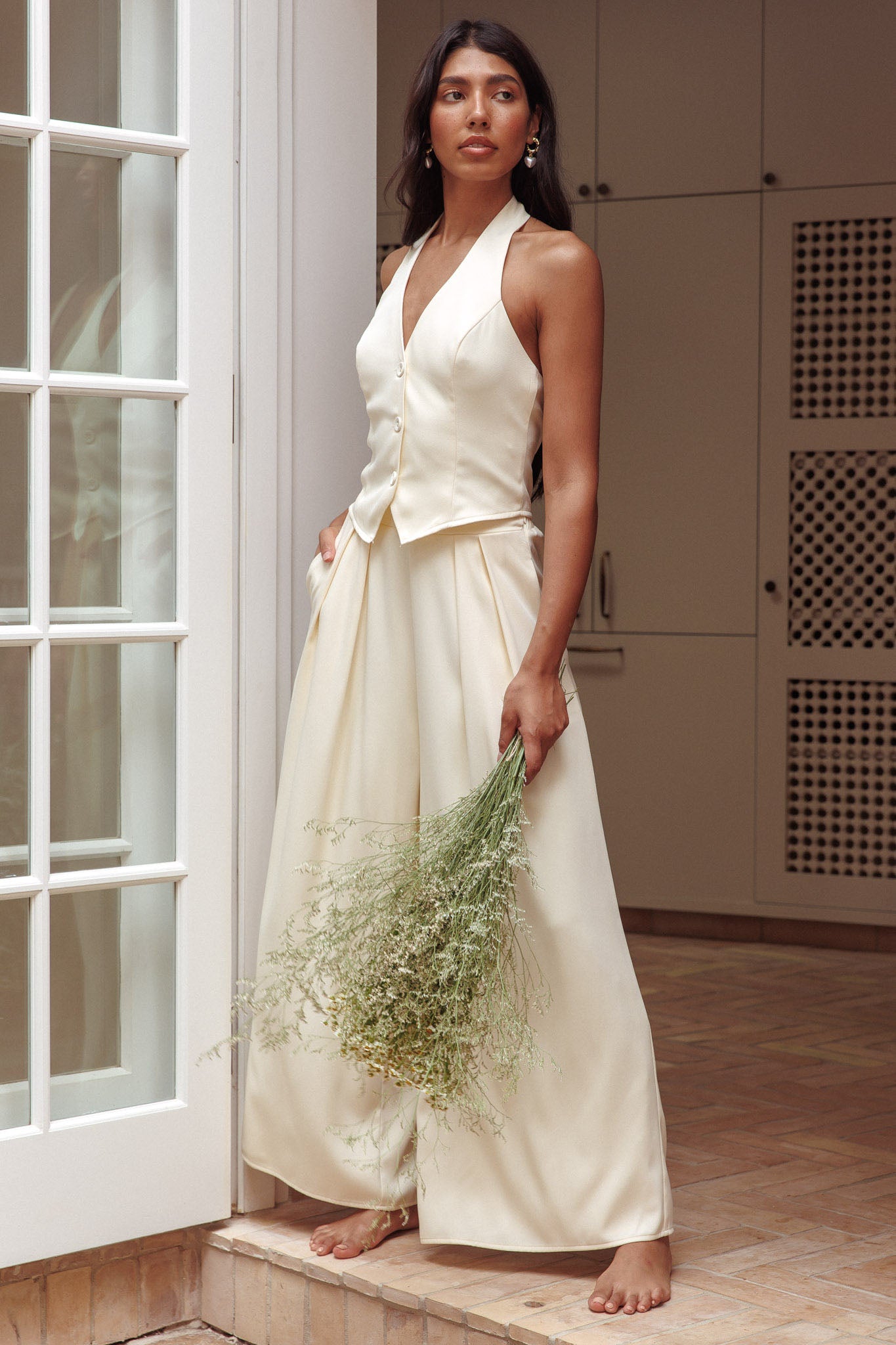 Tammi Wide Leg Pants Butter-Maymioy