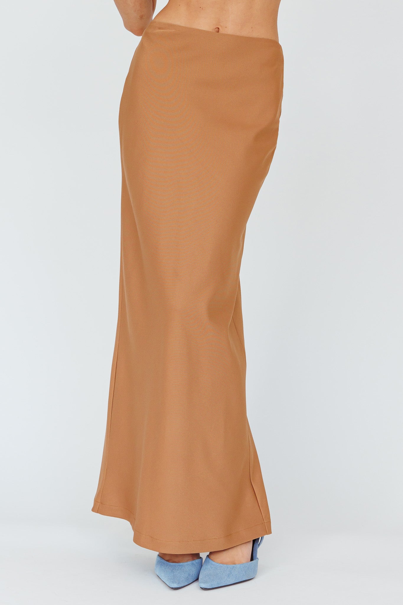 Valencia Flare Midi Skirt Mocha-Maymioy