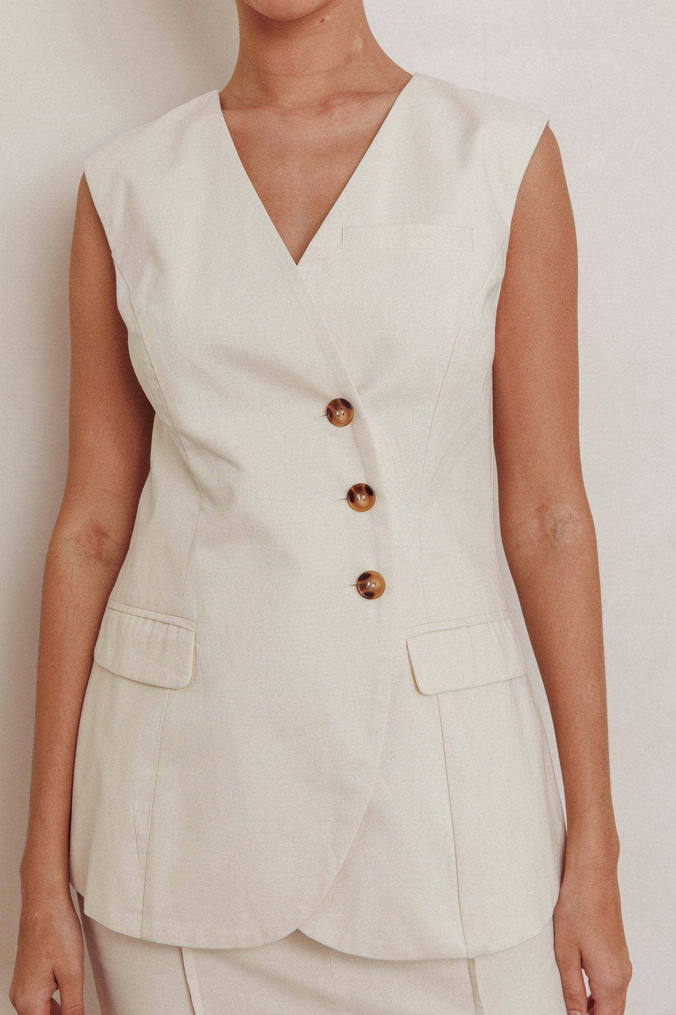Sweet Treat Sleeveless Top Oat-Maymioy