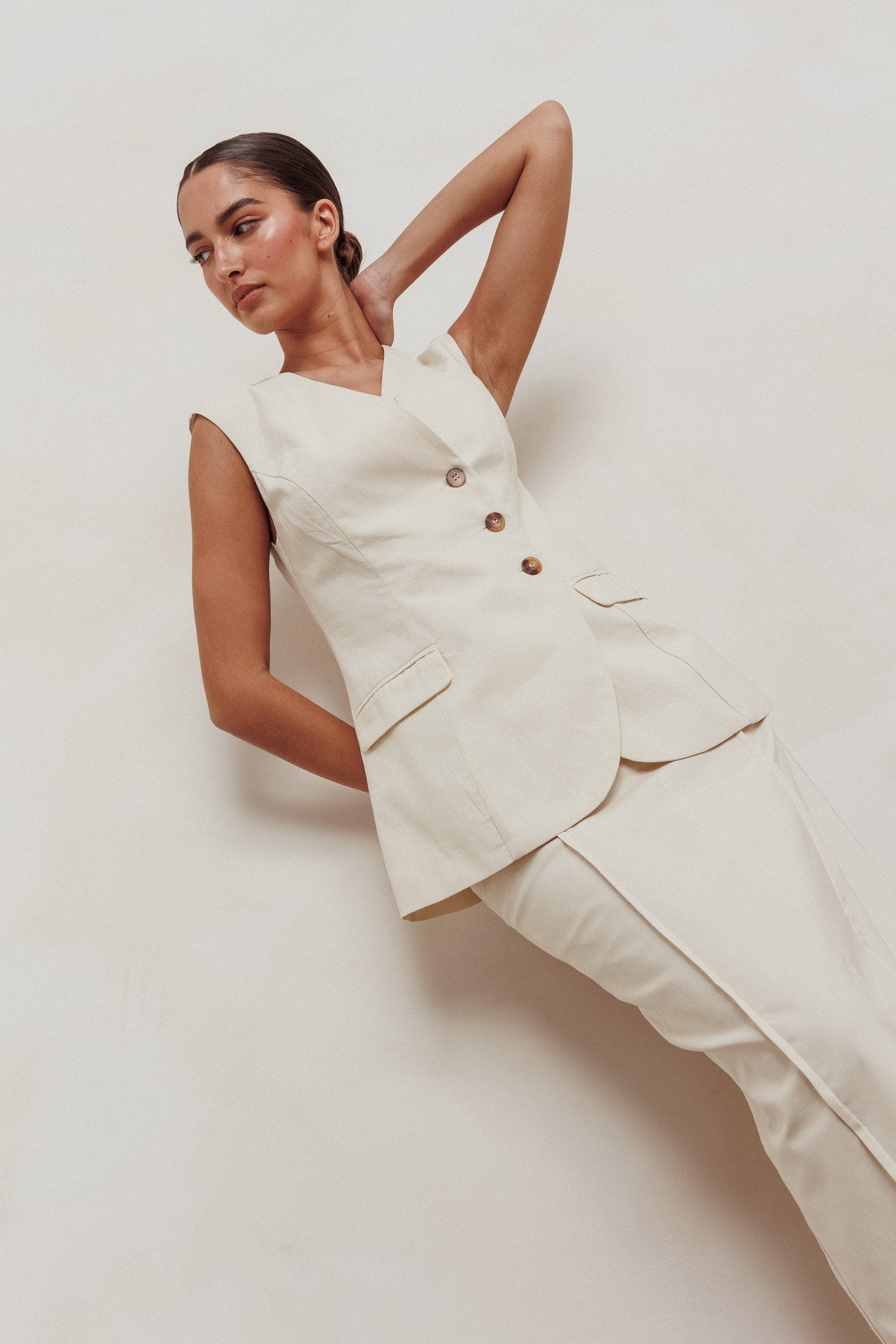 Sweet Treat Sleeveless Top Oat-Maymioy