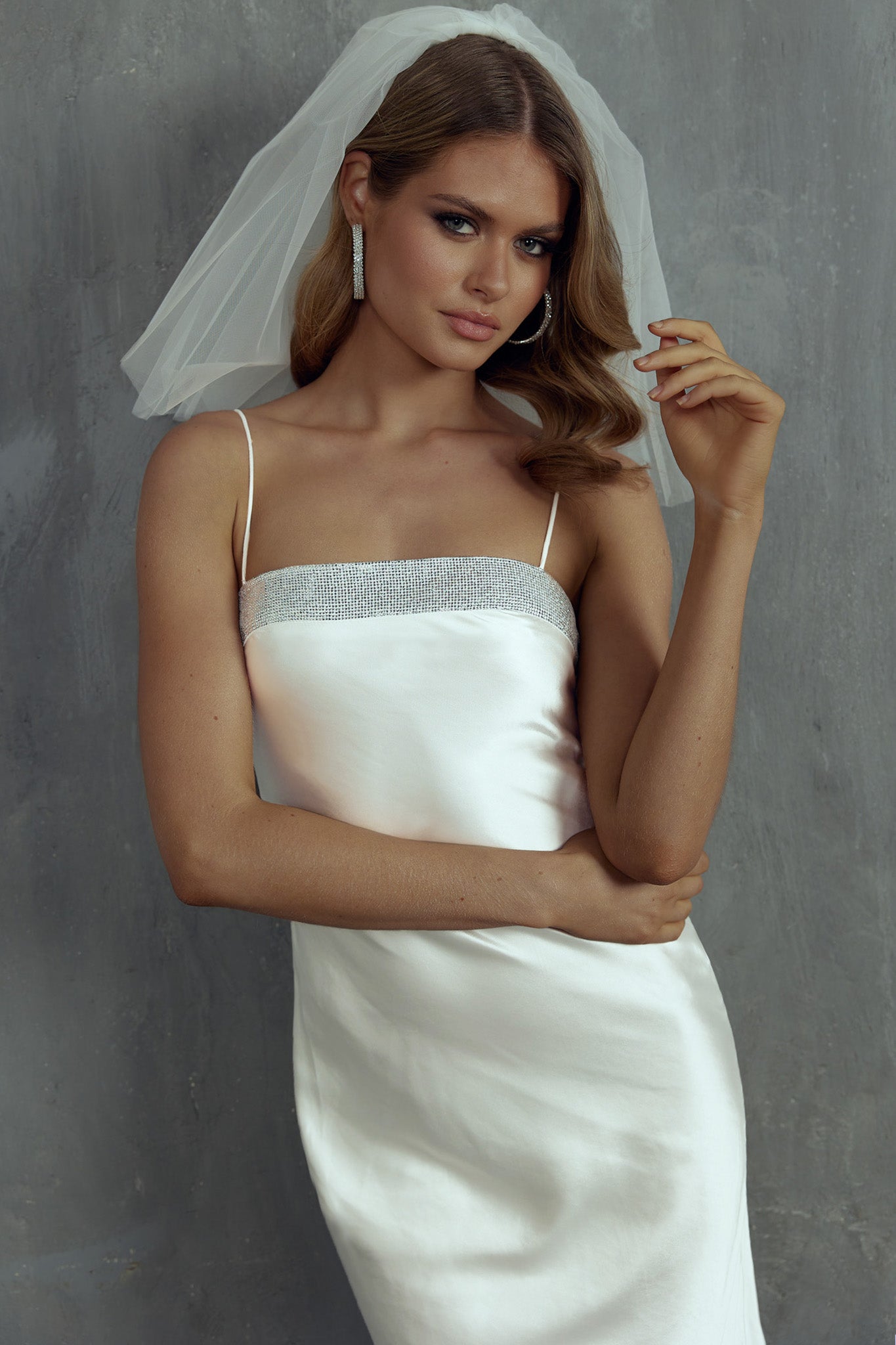 Making Headlines Diamante Neckline Maxi Dress White-Maymioy