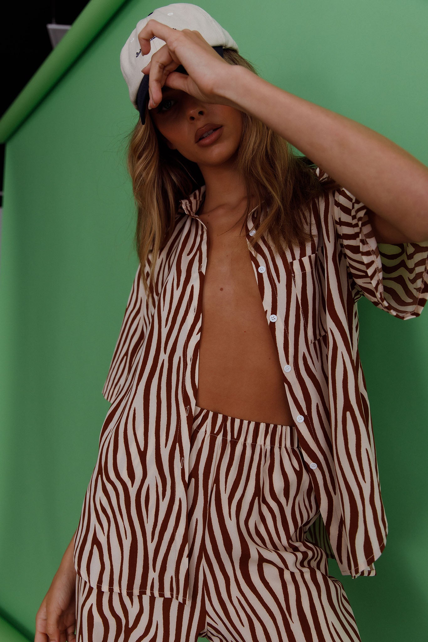 Just A Hunch Pants Zebra Brown-Maymioy