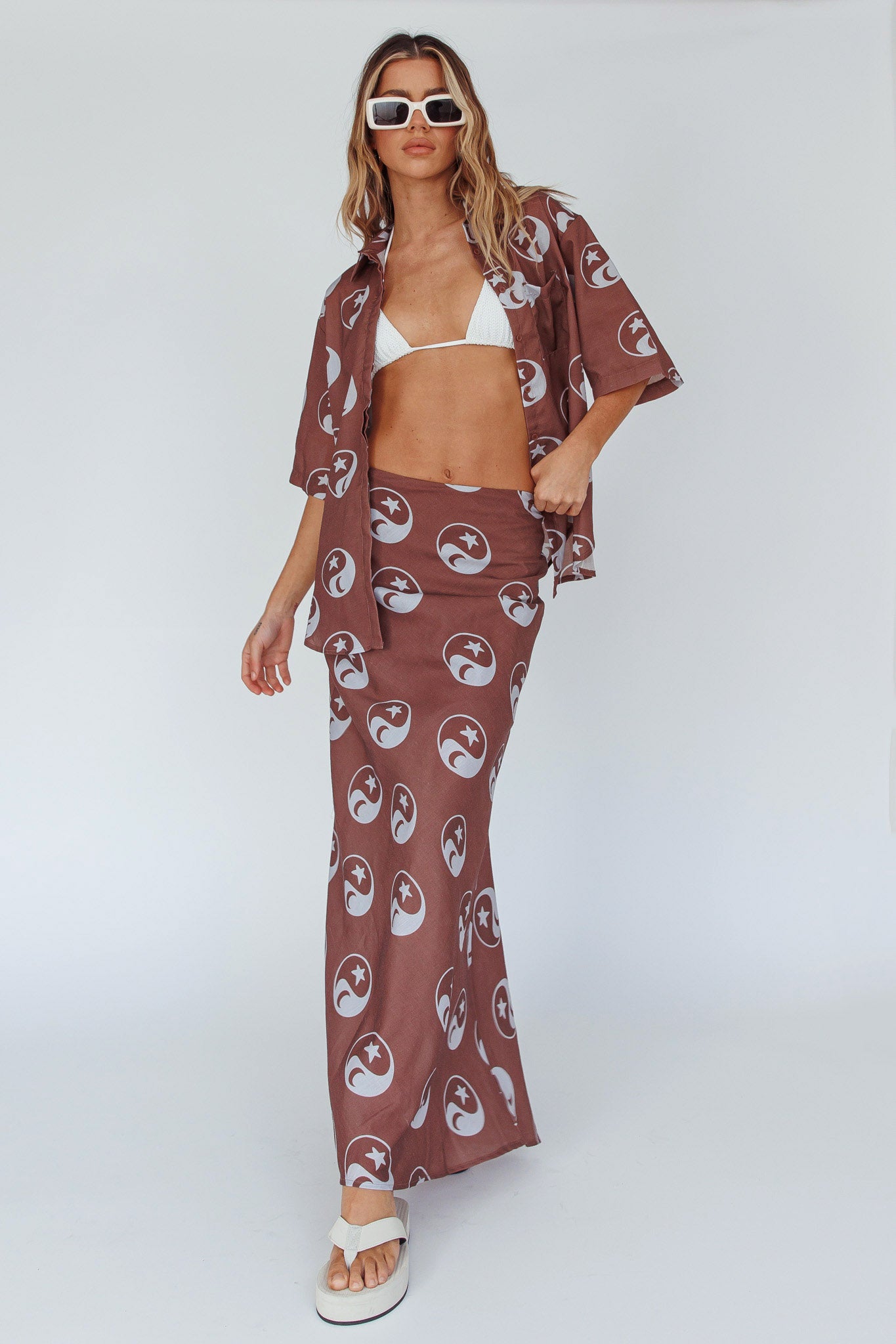 Just A Hunch Maxi Skirt Yin Yang Coco-Maymioy