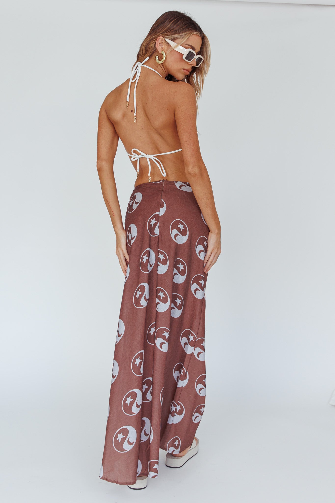 Just A Hunch Maxi Skirt Yin Yang Coco-Maymioy