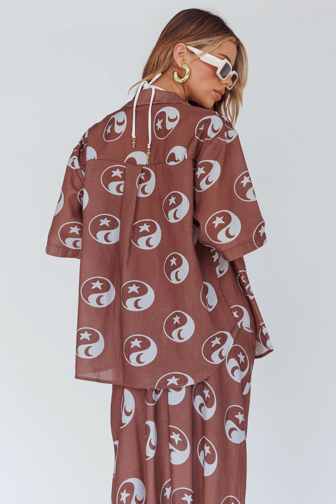 Just A Hunch Button Shirt Yin Yang Coco-Maymioy