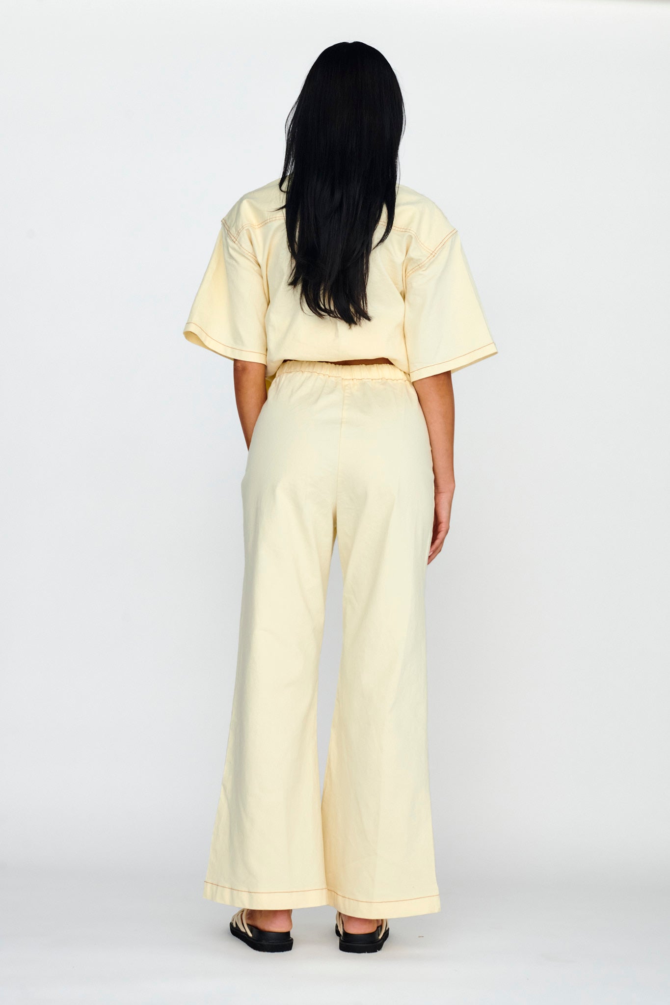 Light Aura Long Pants Buttermilk-Maymioy
