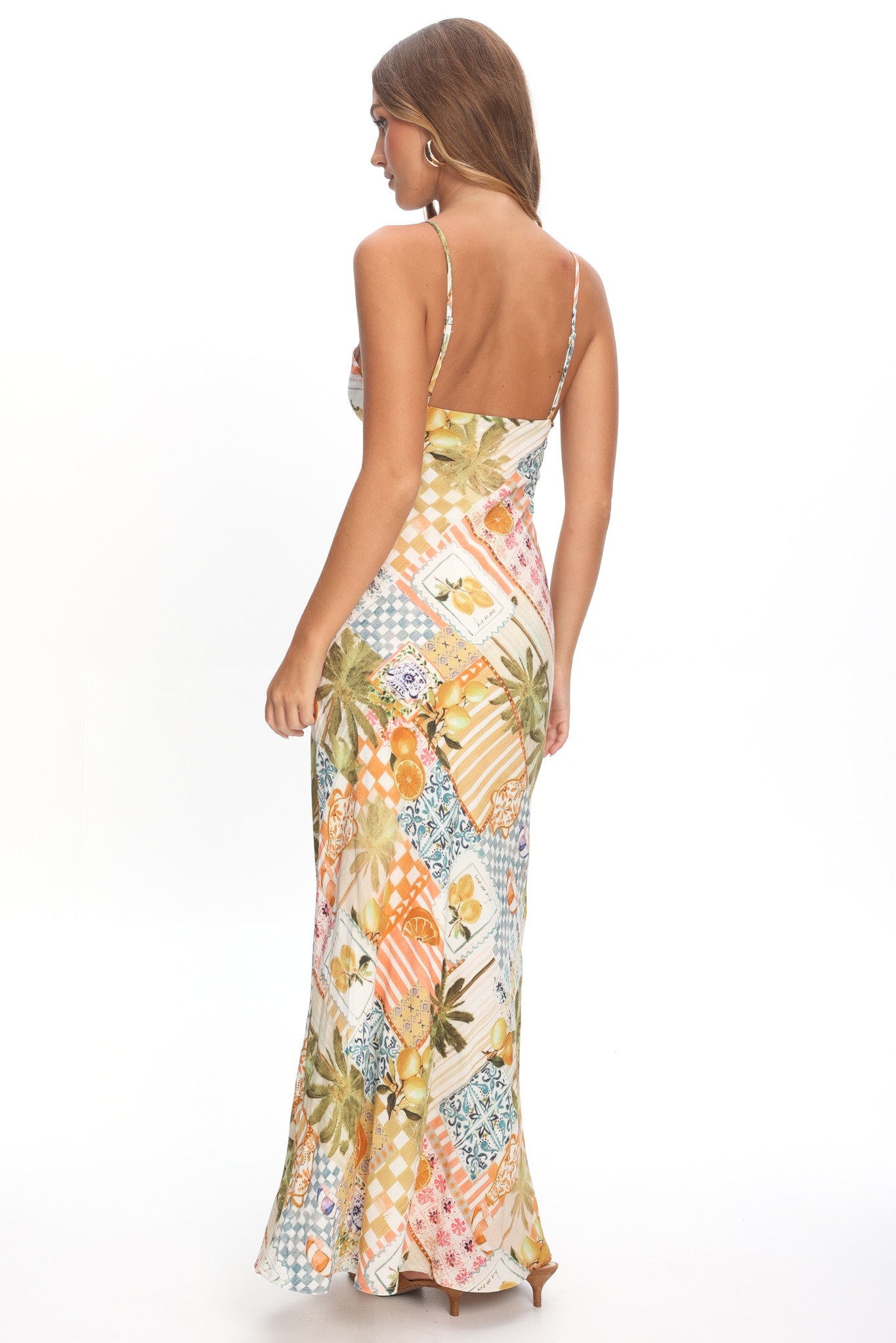 Jaya Floral A-line Maxi Dress Las Palmas-Maymioy