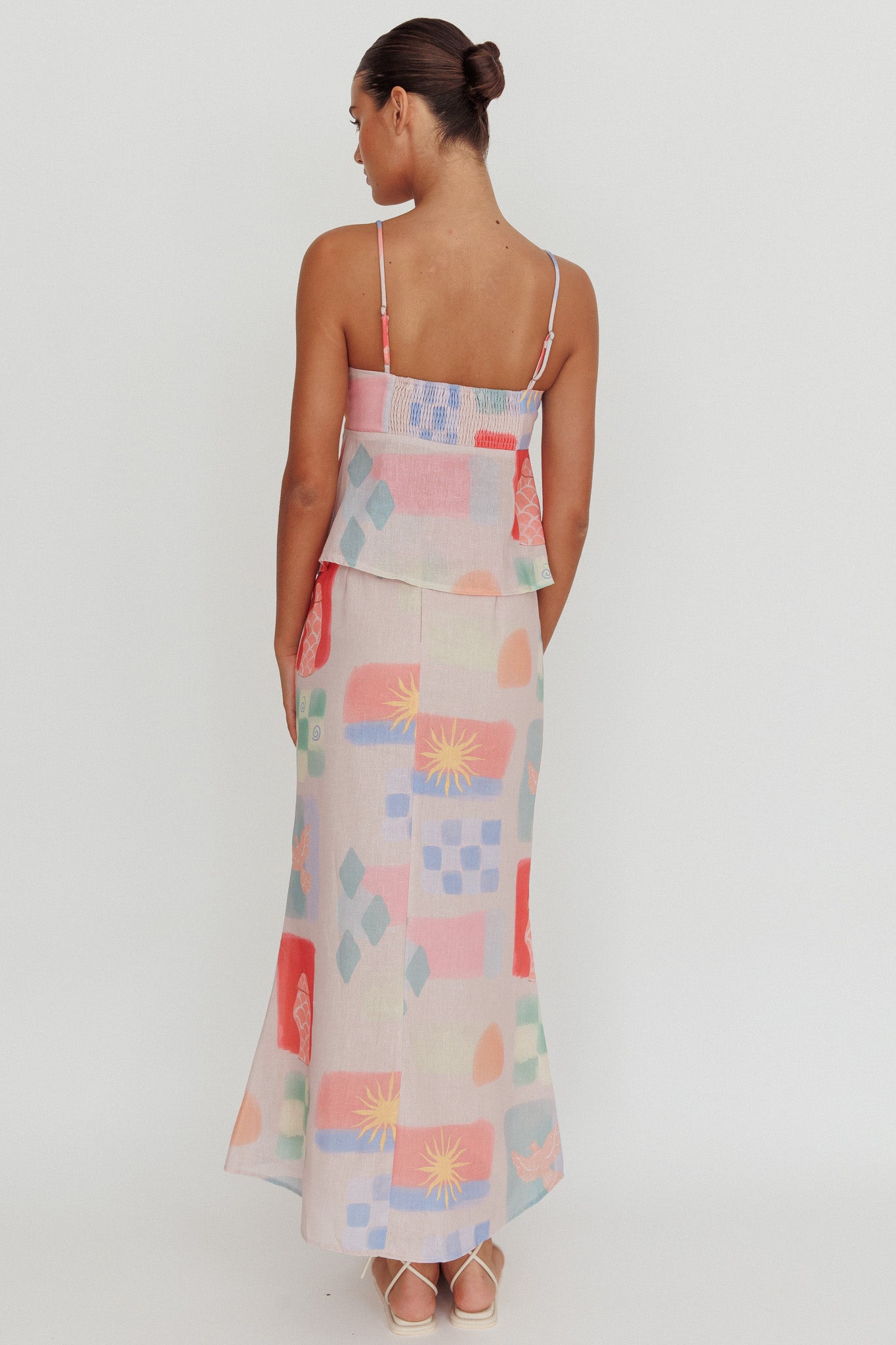 Heart & Soul Maxi Skirt Print Multi-Maymioy