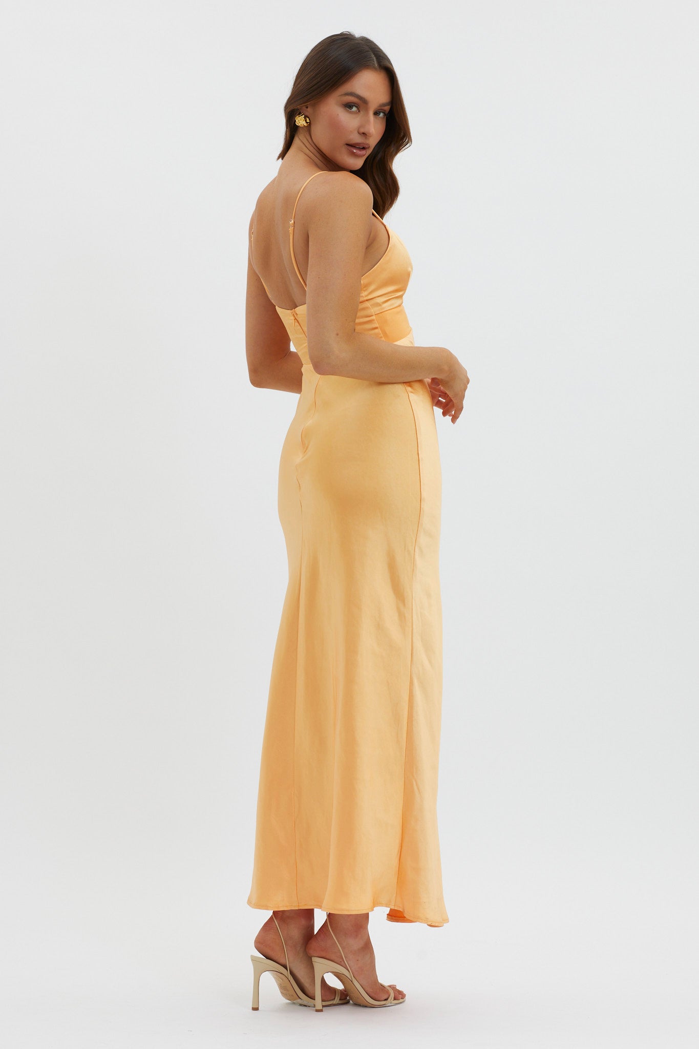 Eternal Sun Keyhole Bust Maxi Dress Mango-Maymioy