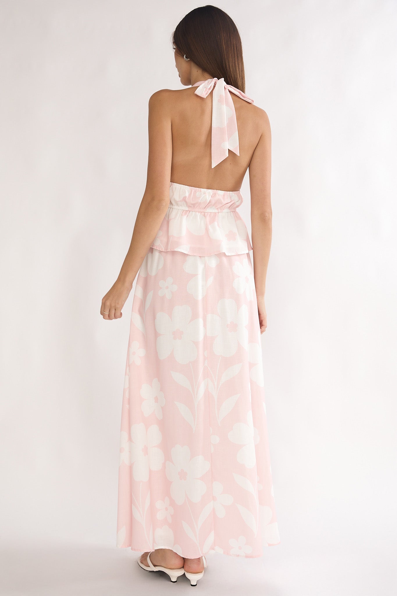 Under The Moons A-Line Maxi Skirt Floral-Maymioy