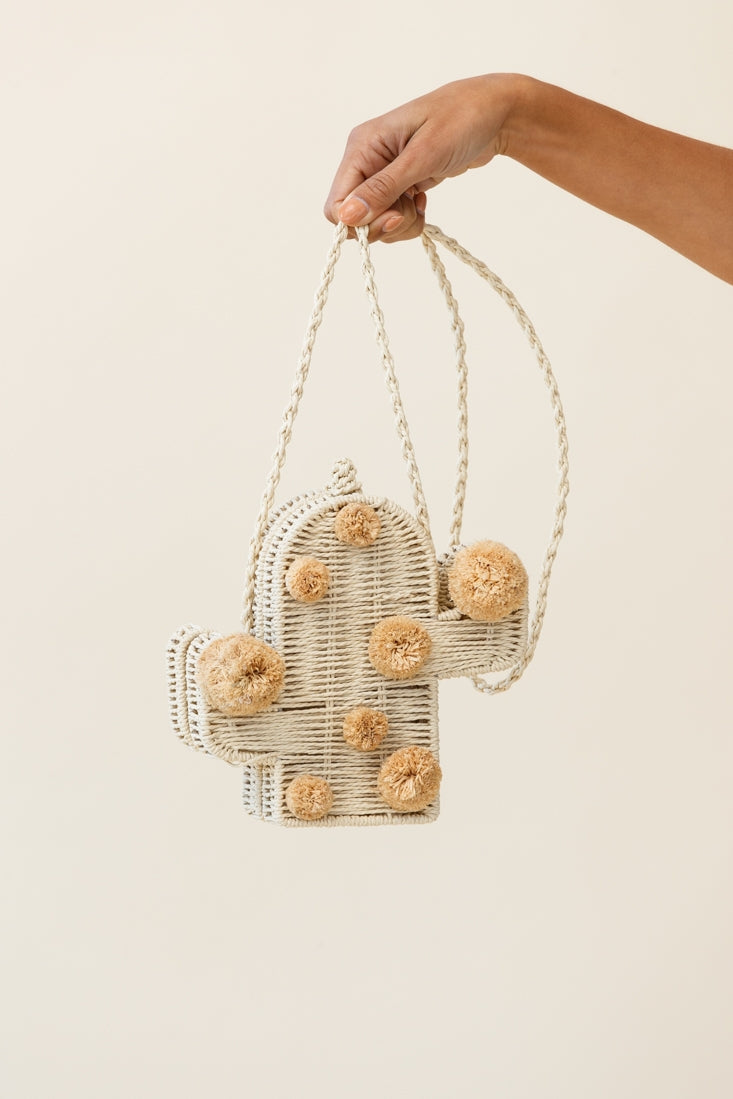 Arizona Woven Cactus Bag Natural-Maymioy