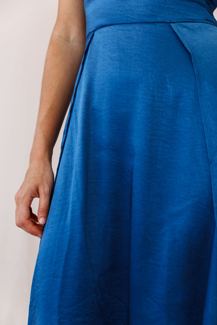 Joanne Empire Waist Maxi Dress Navy-Maymioy