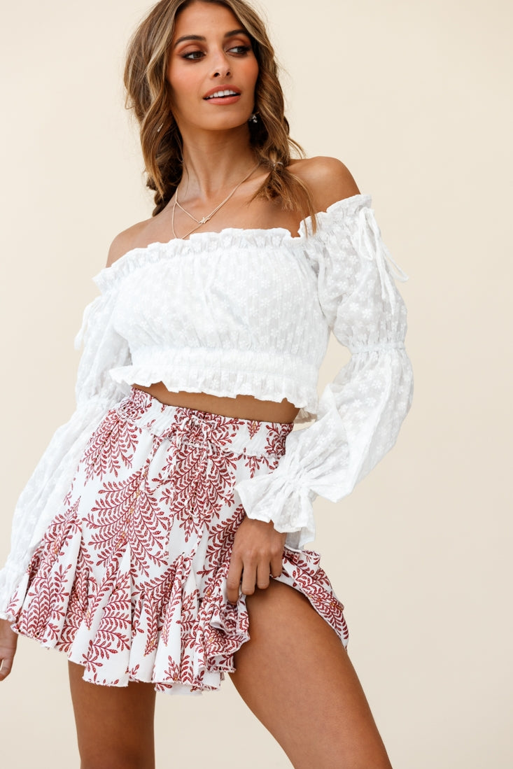 Taryn Bardot Top White-Maymioy