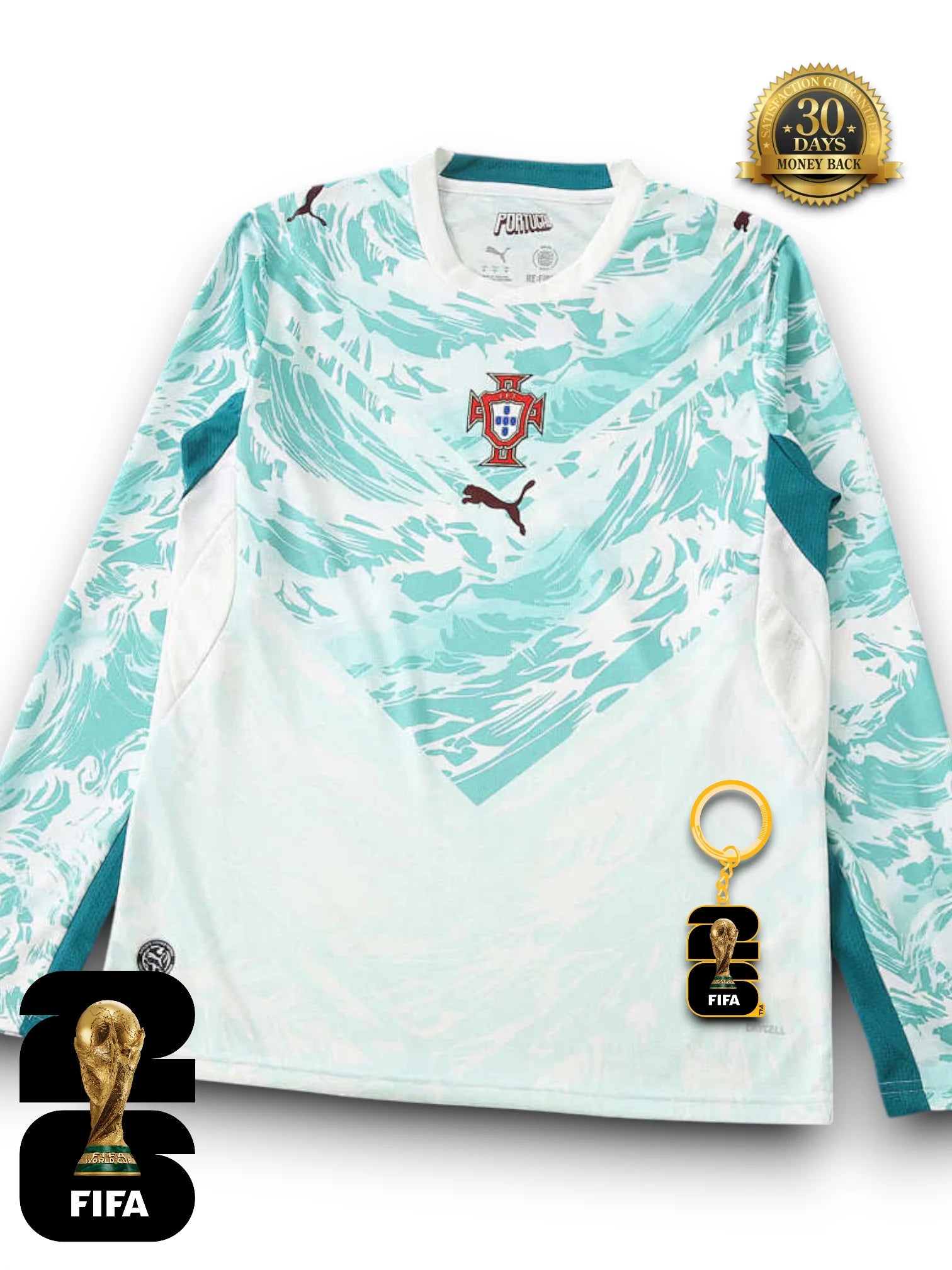 Portugal World Cup 2026 Away Jersey - Long Sleeve