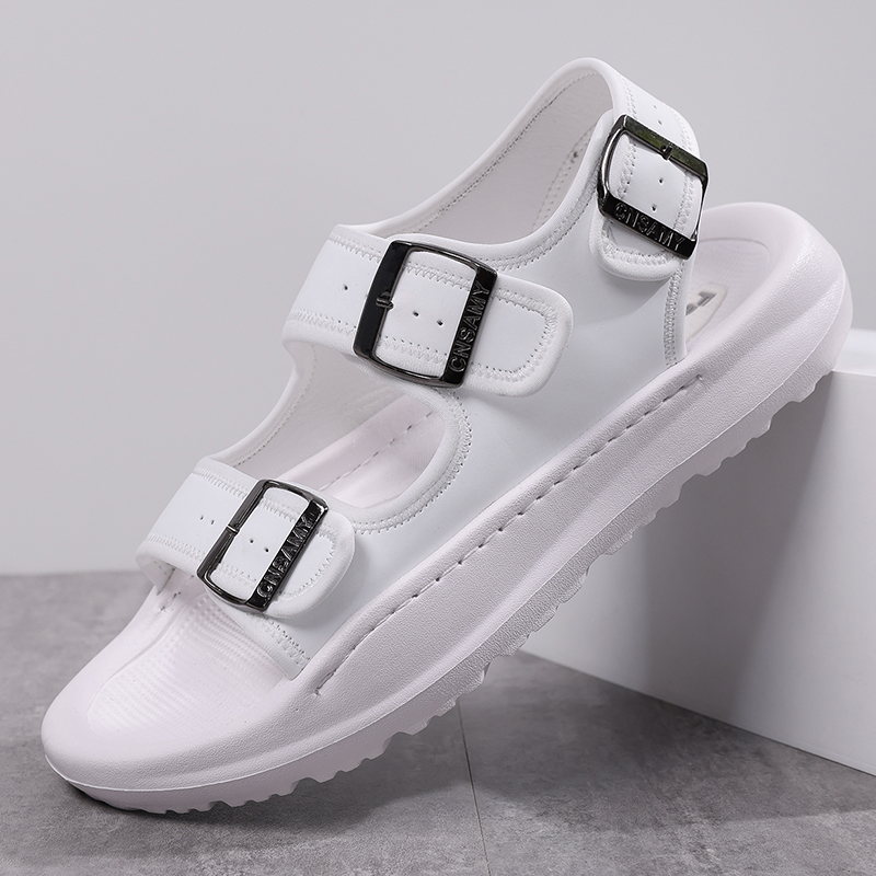 Men's Casual Summer Sandals Adjustable Comfortable Outdoor Hiking Beach Non-Slip Buckle Lightweight Waterproof Slippers