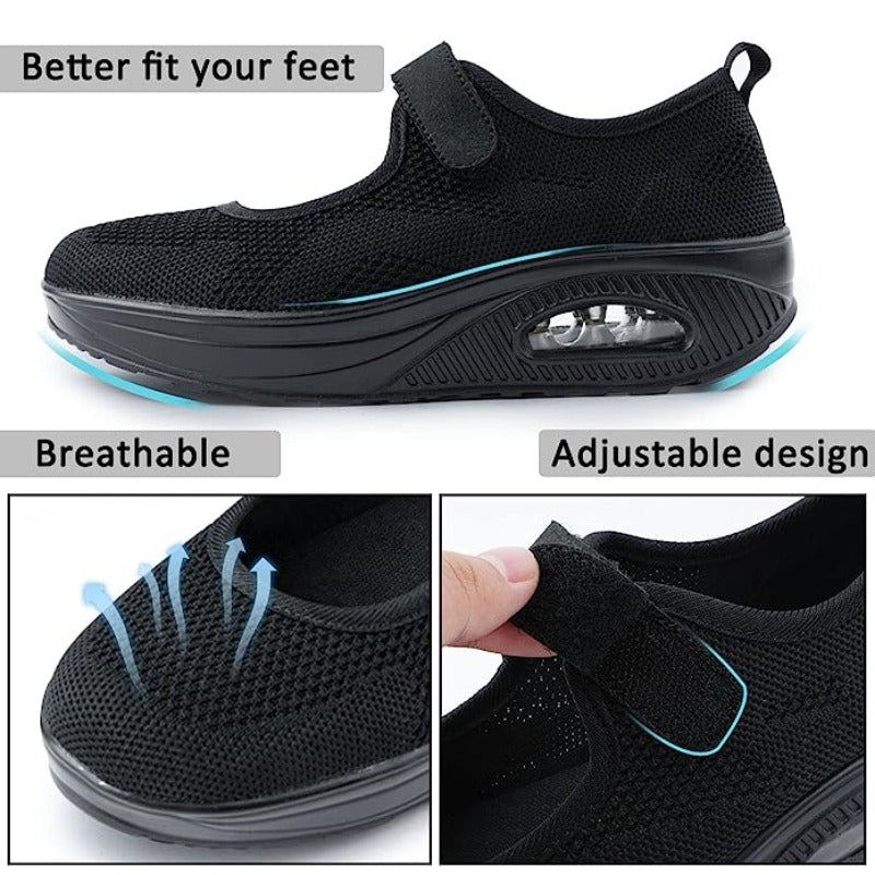 🔥70% OFF TODAY🔥 Women Orthopedic Slipper Arch Support Breathable Air Cushion LightWeight Outdoor Slippers
