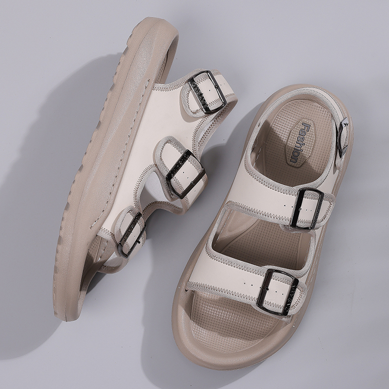 Men's Casual Summer Sandals Adjustable Comfortable Outdoor Hiking Beach Non-Slip Buckle Lightweight Waterproof Slippers