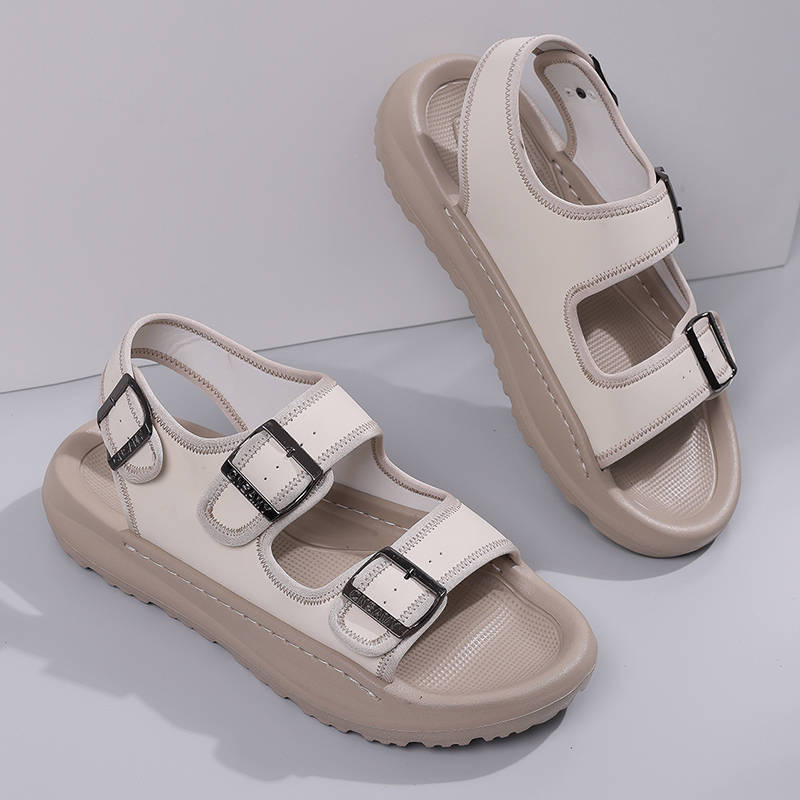 Men's Casual Summer Sandals Adjustable Comfortable Outdoor Hiking Beach Non-Slip Buckle Lightweight Waterproof Slippers