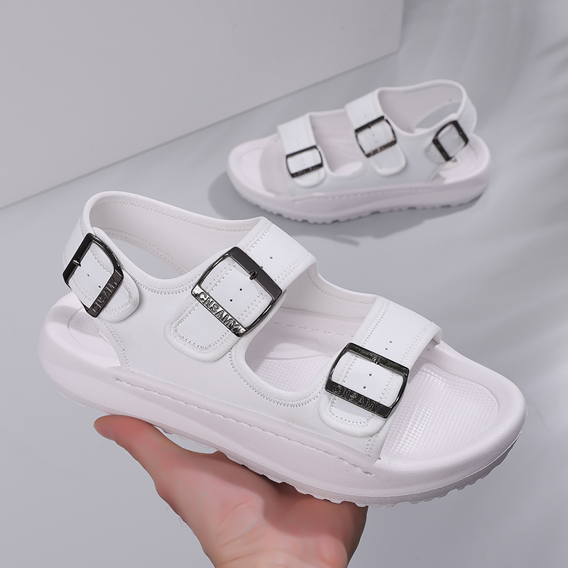 Men's Casual Summer Sandals Adjustable Comfortable Outdoor Hiking Beach Non-Slip Buckle Lightweight Waterproof Slippers