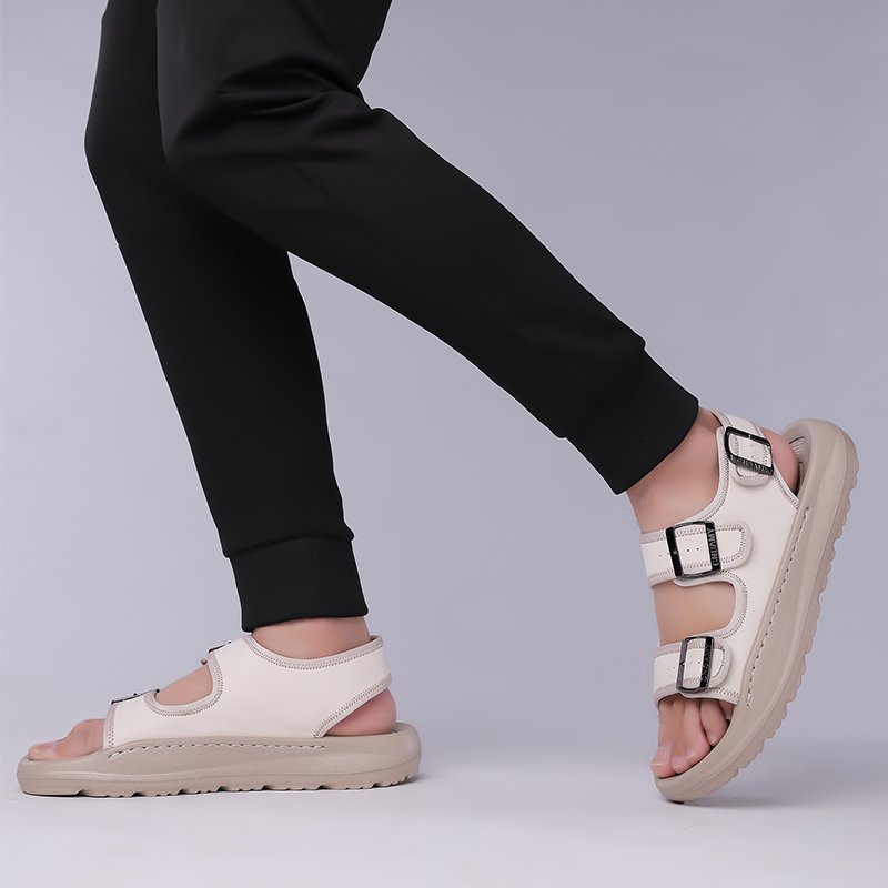 Men's Casual Summer Sandals Adjustable Comfortable Outdoor Hiking Beach Non-Slip Buckle Lightweight Waterproof Slippers