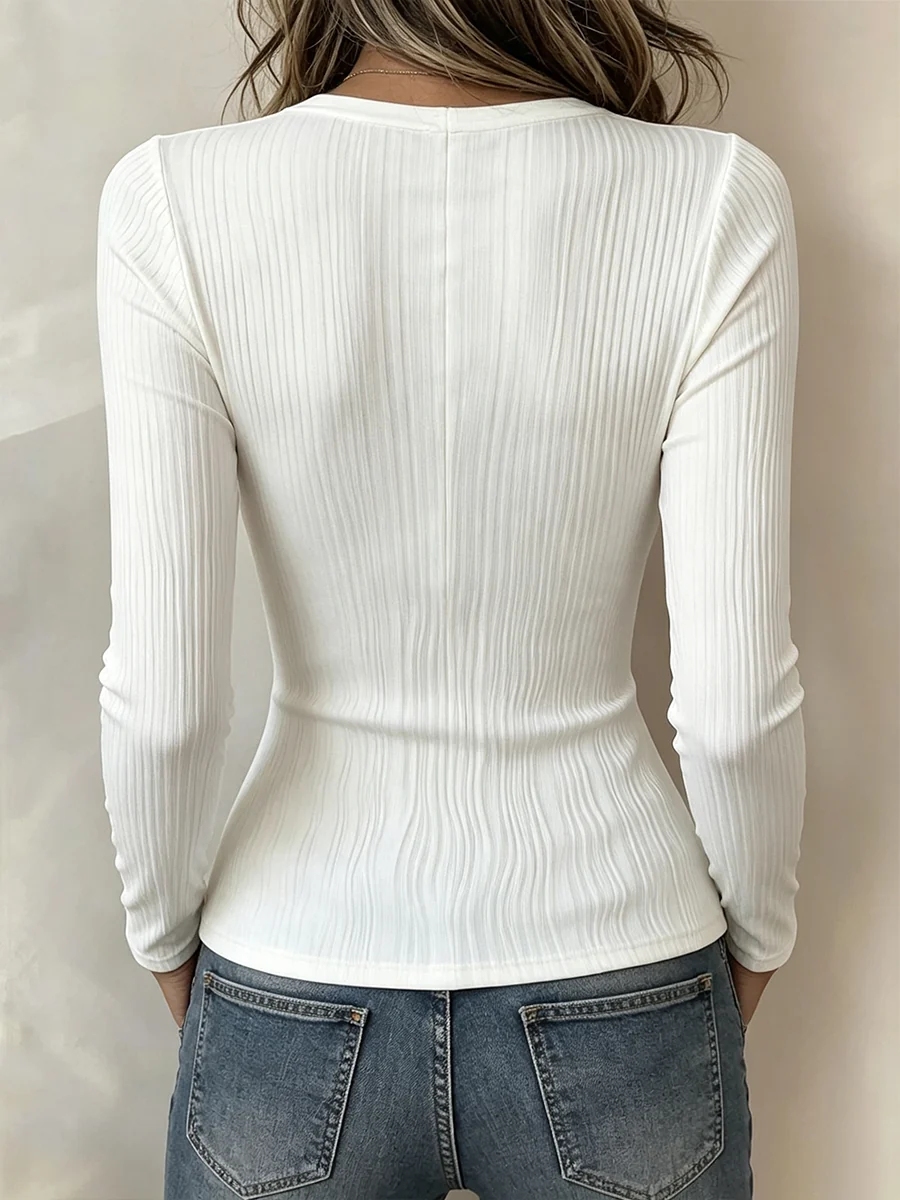 CLEARANCE SALE🔥 Elegant Sheer Paneled Textured Blouse