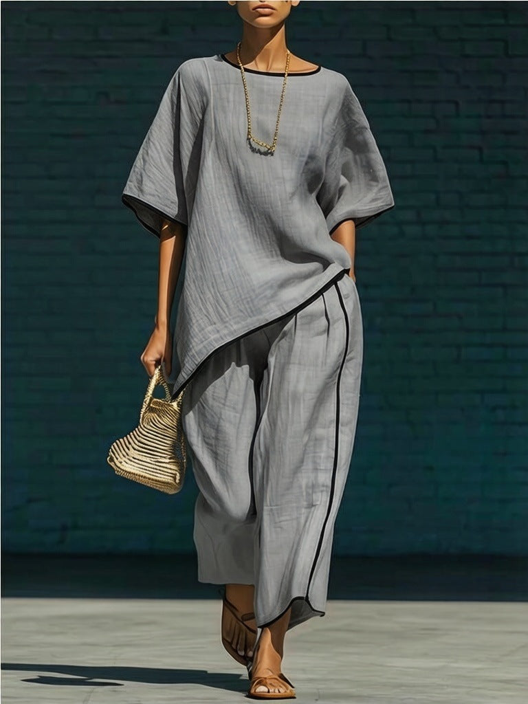Women's resort two-piece set in Gray