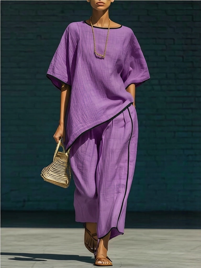 Women's two-piece outfit in Purple