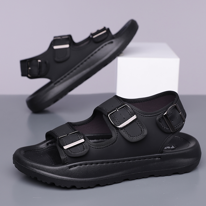 Men's Casual Summer Sandals Adjustable Comfortable Outdoor Hiking Beach Non-Slip Buckle Lightweight Waterproof Slippers