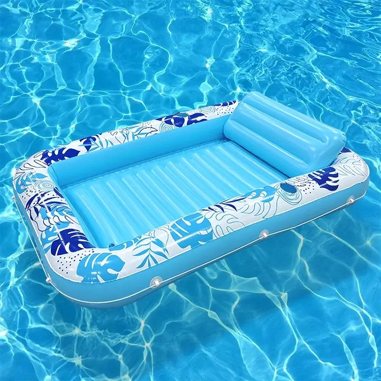 Square Turtle Shell Leaf Inflatable Pool Float Bed – Thick PVC Sunbathing Water Lounge for Summer Pool & Lake