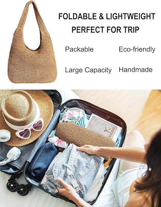 Premium-Style Straw Bag:  Large-Capacity Tote—Women's Shoulder Bag for Vacation & Beach