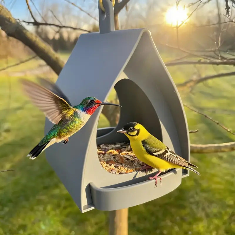🔥BUY 3 FREE SHIPPING🐦Roofed Hanging Bird Feeder – Perfect for Your Garden