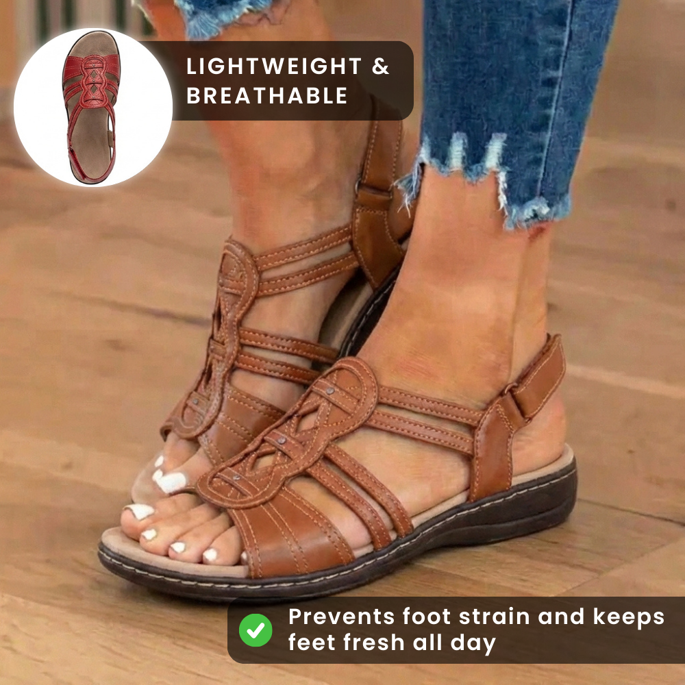 Women Casual Orthopedic Bohemian Sandals Nonslip Back Strap Beach