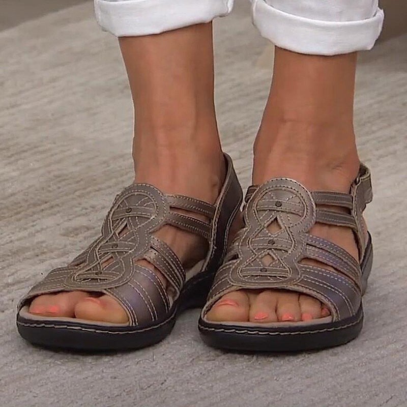 Women Casual Orthopedic Bohemian Sandals Nonslip Back Strap Beach