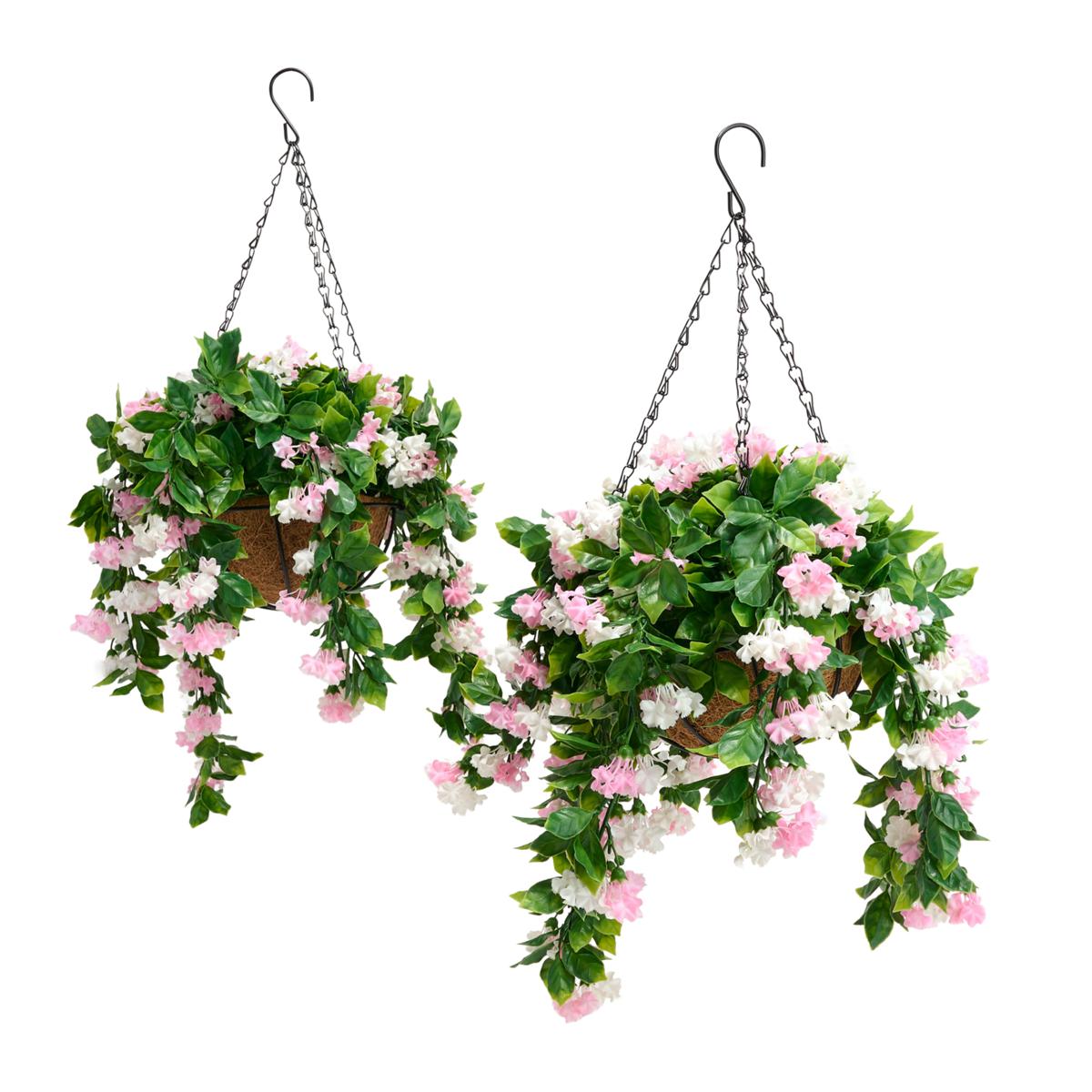 ✈️Limited-time offer🌺Faux Crepe Myrtle Hanging Baskets – Ultra-Realistic🌸✨
