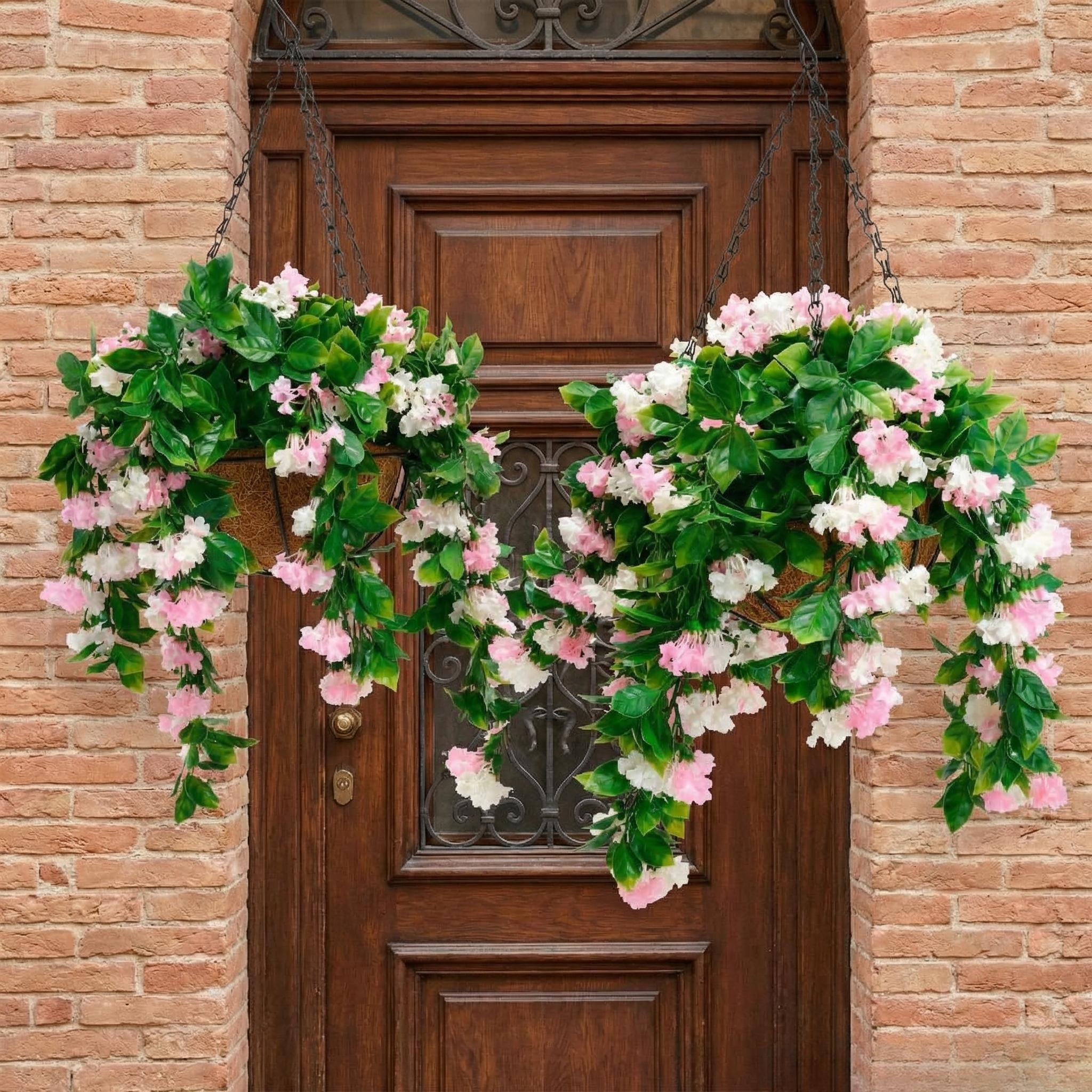 ✈️Limited-time offer🌺Faux Crepe Myrtle Hanging Baskets – Ultra-Realistic🌸✨
