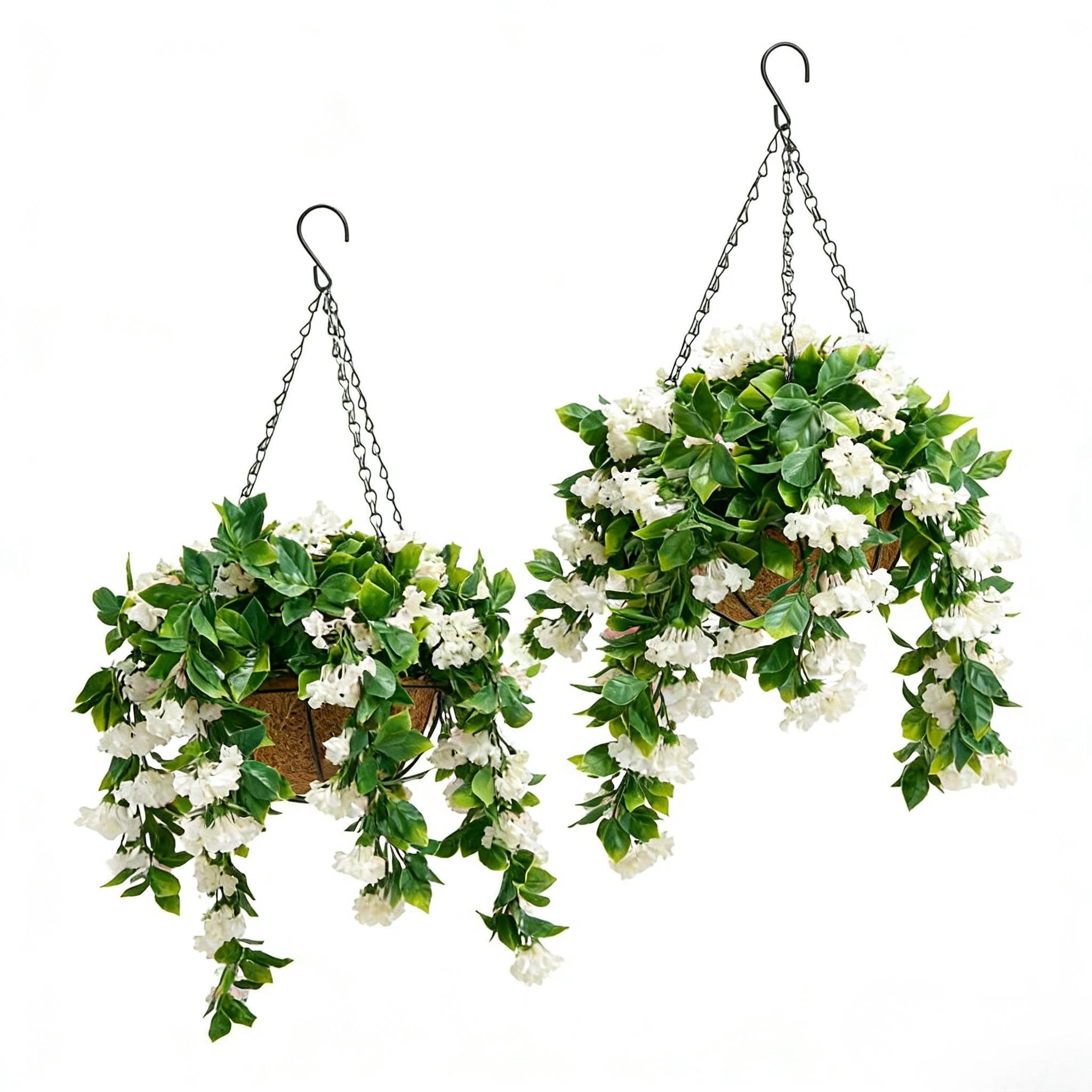 ✈️Limited-time offer🌺Faux Crepe Myrtle Hanging Baskets – Ultra-Realistic🌸✨