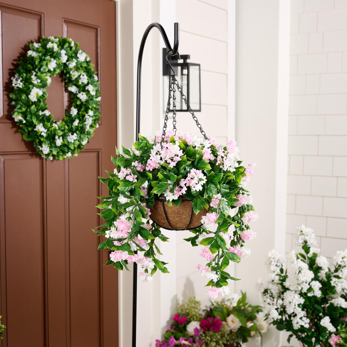 ✈️Limited-time offer🌺Faux Crepe Myrtle Hanging Baskets – Ultra-Realistic🌸✨