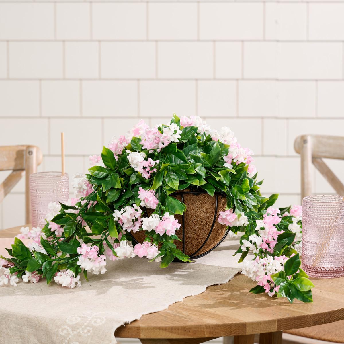 ✈️Limited-time offer🌺Faux Crepe Myrtle Hanging Baskets – Ultra-Realistic🌸✨