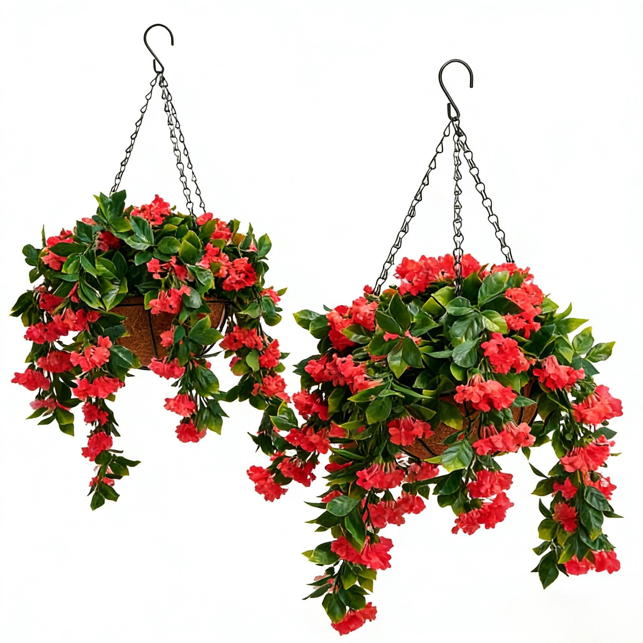 ✈️Limited-time offer🌺Faux Crepe Myrtle Hanging Baskets – Ultra-Realistic🌸✨