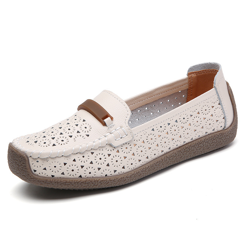 Women's Breathable Leather Loafers