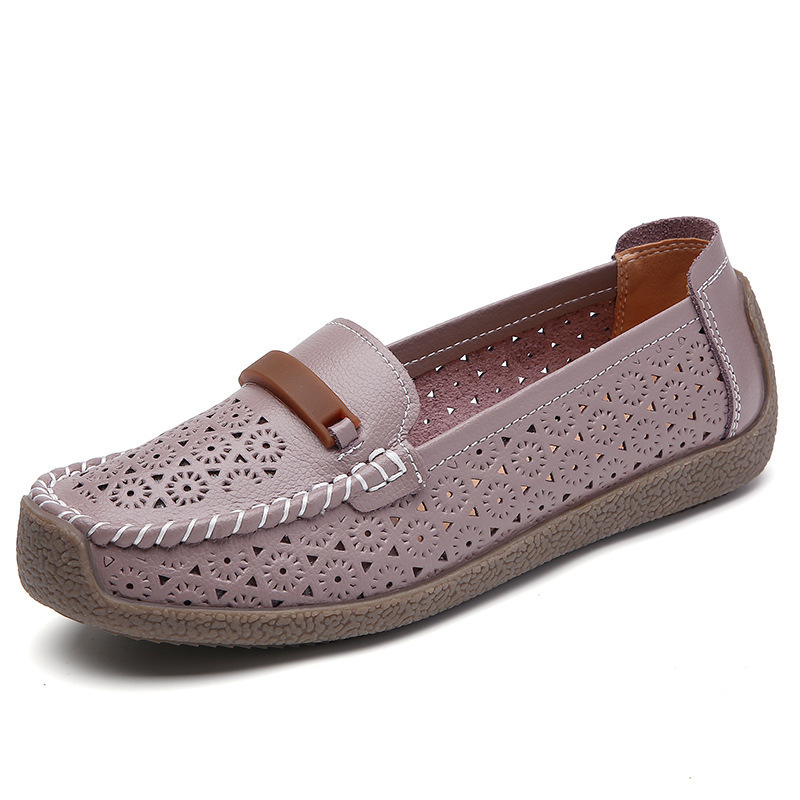 Women's Breathable Leather Loafers