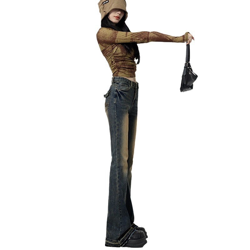 2026 New Arrival Retro Low-Rise Bootcut Jeans
