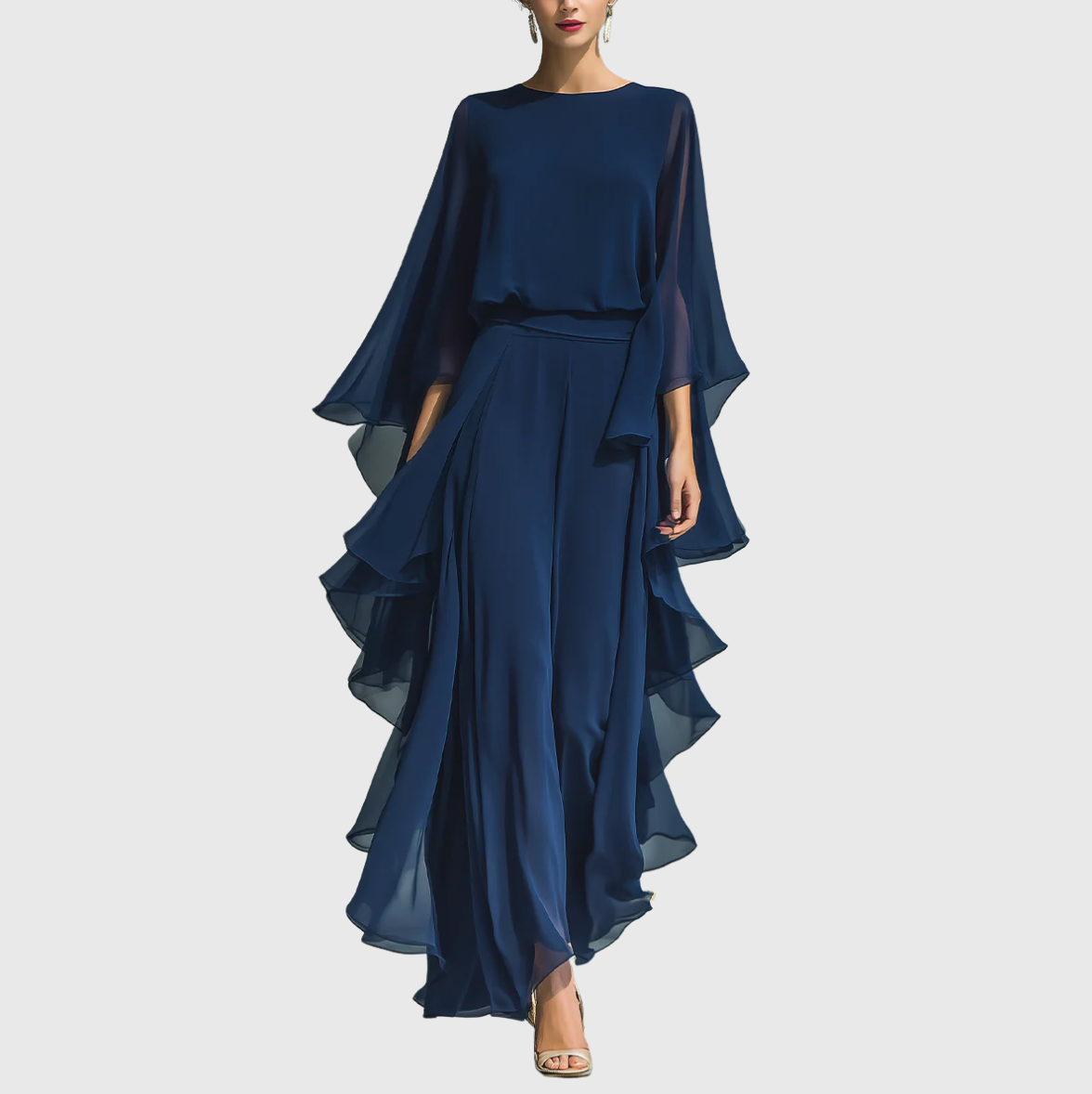 OANVOR™ | Elegant and Flowy Evening Jumpsuit