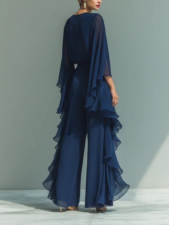 OANVOR™ | Elegant and Flowy Evening Jumpsuit