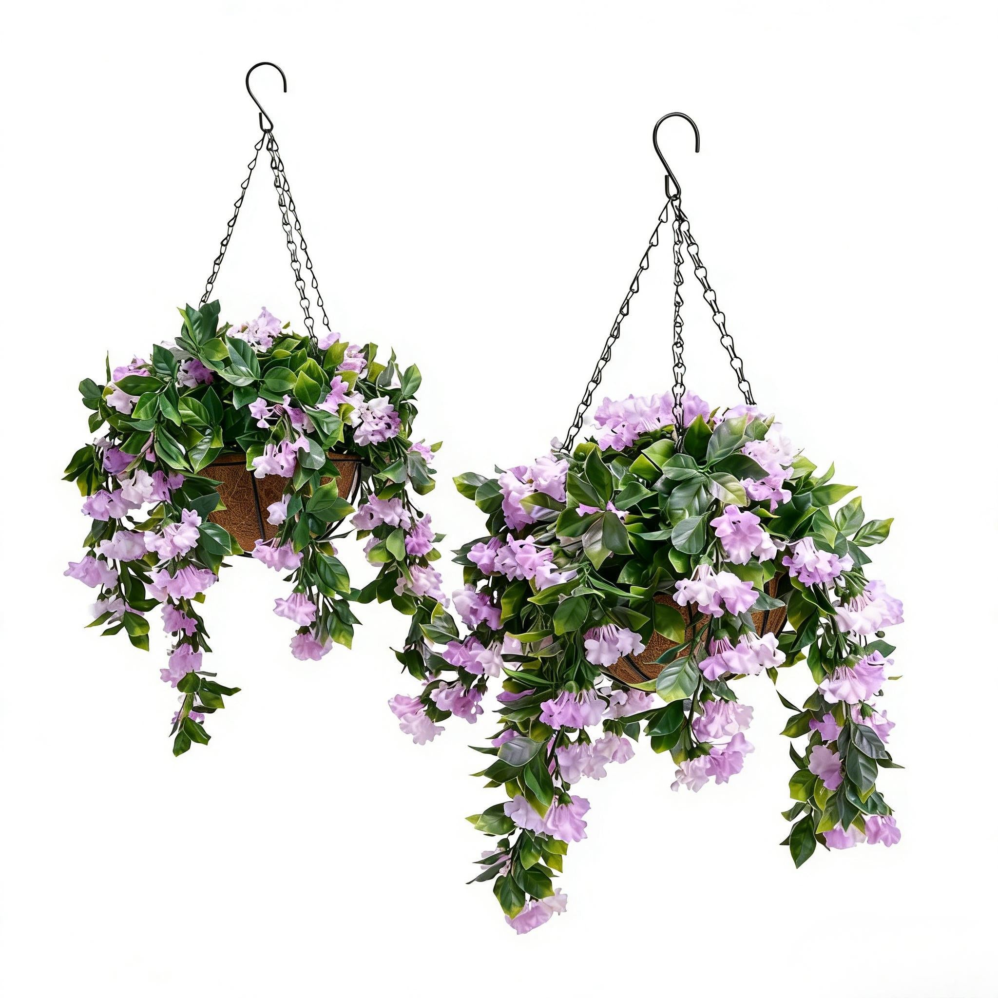 ✈️Limited-time offer🌺Faux Crepe Myrtle Hanging Baskets – Ultra-Realistic🌸✨