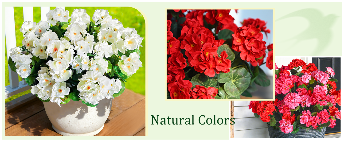 artificial flowers for outdoors