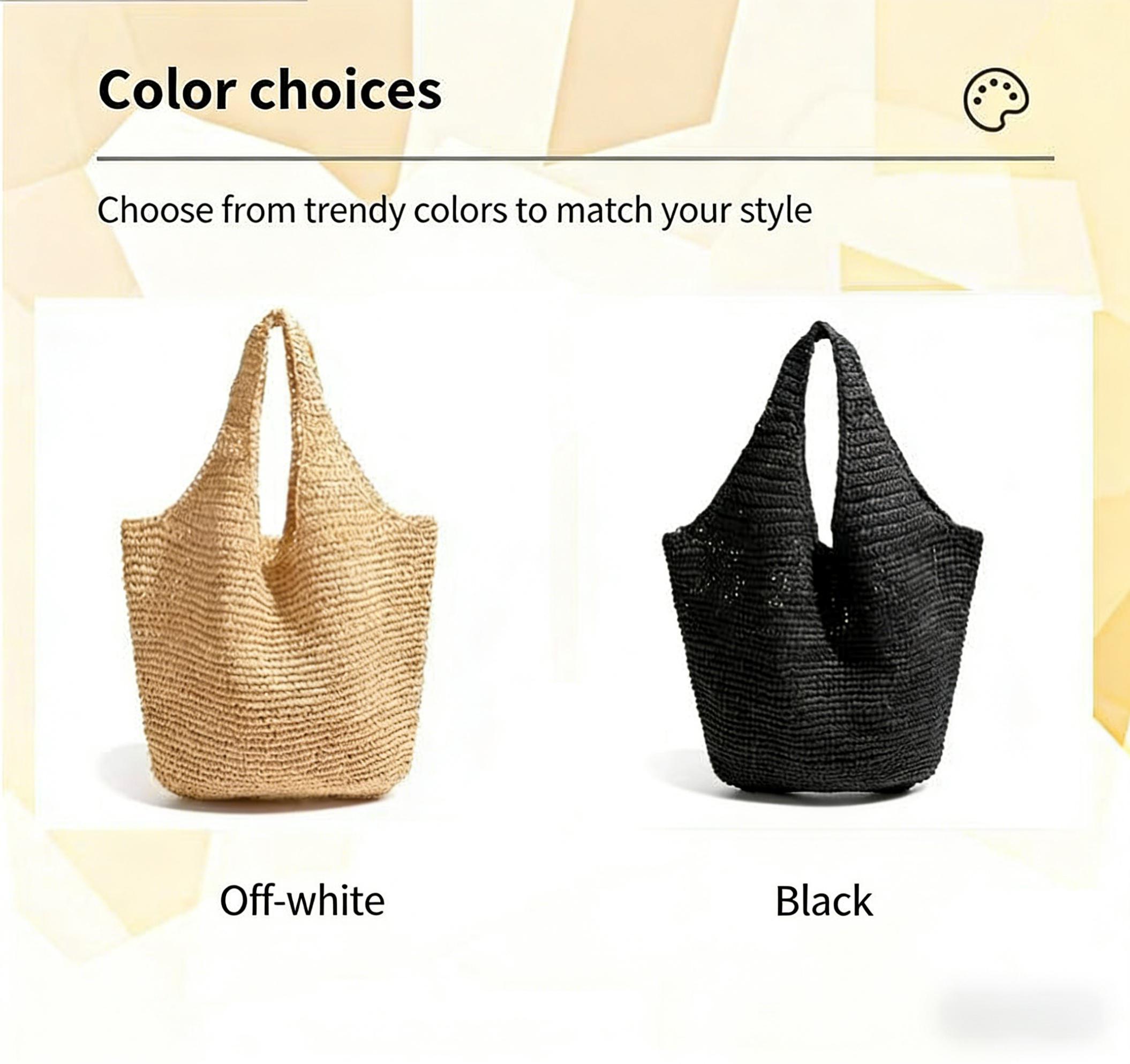 Premium-Style Straw Bag:  Large-Capacity Tote—Women's Shoulder Bag for Vacation & Beach