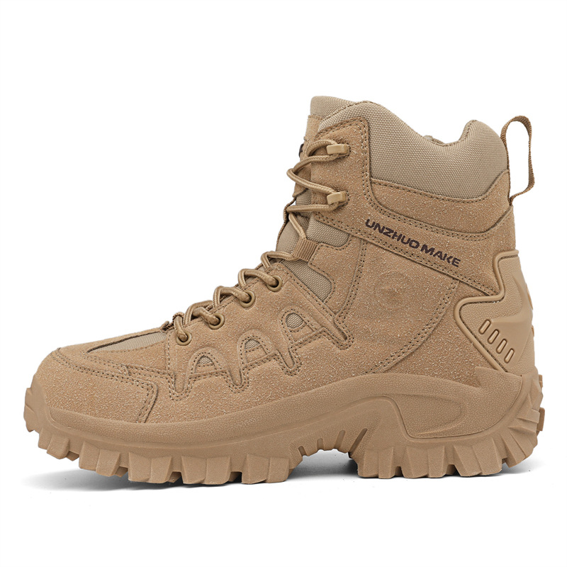 (🎁Free Socks Giveaway🧦) Men Waterproof Non-Slip Hiking Boots Orthopedic Support Anti-Smash Anti-Puncture Work Boots