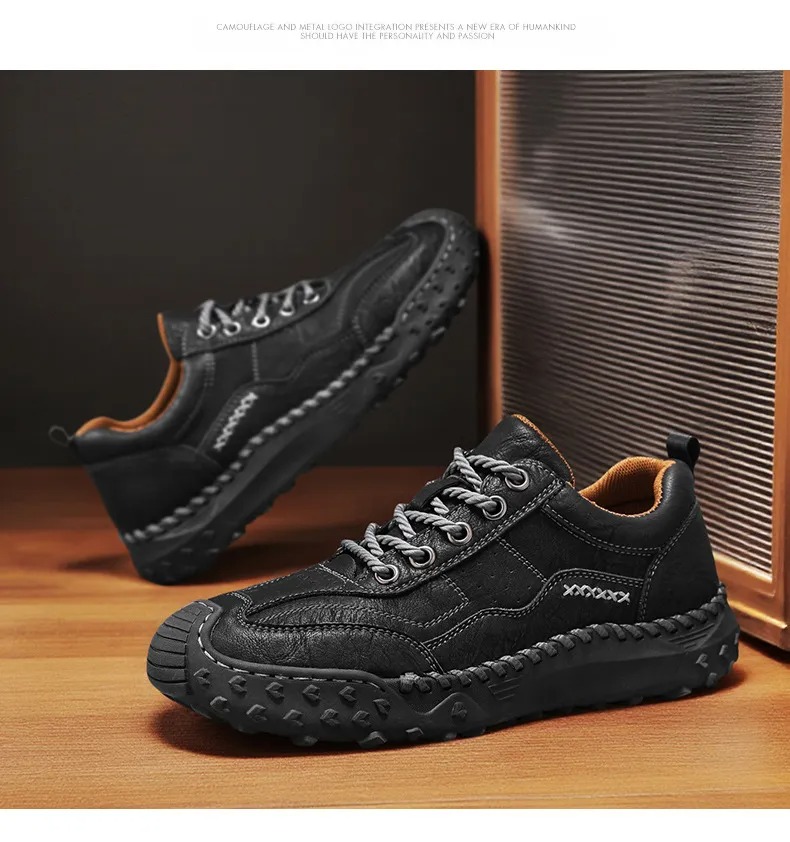 ⏰ 50% off -Men's Oanvor genuine leather non-slip orthopedic shoes
