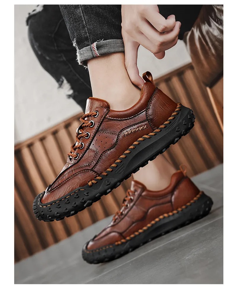⏰ 50% off -Men's Oanvor genuine leather non-slip orthopedic shoes